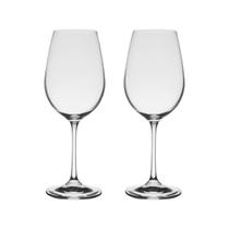 Jogo com 2 Taças De Cristal Para Vinho Tinto 350 ml Helena Bohemia