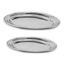 Jogo com 2 Travessas Aço Inox - Kitchens (35cm e 40cm) - Super Saldão