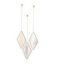 Jogo com 3 Espelhos com Moldura Dima Fosco Dourado - Umbra