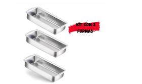 Jogo Com 3 Forma De Pão Gelo Bolo Inglês Bolo Cuca Alumínio Polido Anti-mancha IF 35 N 1, 2 E 3 Jogo Com 3 Forma De Pão Gelo Bolo Inglês Bolo Cuca Alumínio Polido Anti-mancha IF 35 N 1, 2 E 3