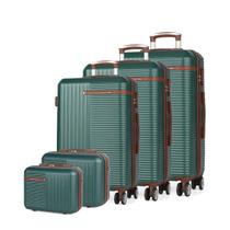 Jogo Com 3 Malas Polo King Cairo ABS Cadeado + 2 Frasqueiras