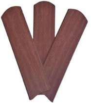Jogo Com 3 Pás Mogno Retas De Mdf Para Ventiladores De Teto