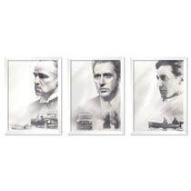 Jogo com 3 quadros o poderoso chefão - Pôster No Quadro