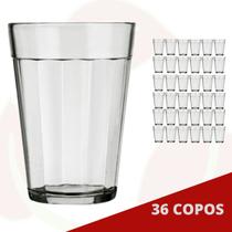 Jogo com 36 Copos Americano 190ML Clássico Padaria Bar