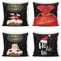 Jogo com 4 almofadas cheias decorativas de natal Jogo com 4 almofadas cheias decorativas de natal