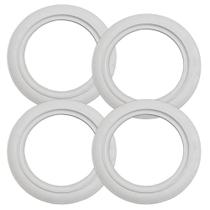 Jogo Com 4, Banda Faixa Branca Para Lambreta Vespa Pneu Aro 8