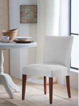 Jogo Com 4 Capas Para Cadeira - Malha - BRANCO - 100% Poliéster