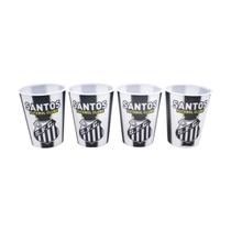 Jogo Com 4 Copos 3D 400ml - Santos