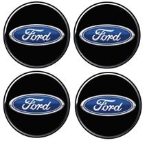 Jogo com 4 Emblemas Botons Adesivos Resinados 48mm Carro Calotas Rodas Vários Modelos