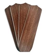 Jogo Com 4 Pás De Mdf Para Ventiladores De Teto 13x47 cm Reta