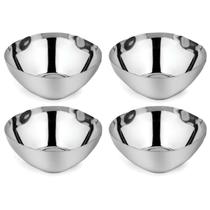 Jogo com 4 Taças de Lanche Ahimsa em Aço Inoxidável (350ml) - Ideal para Crianças