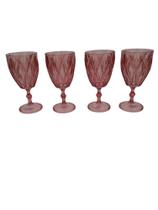 Jogo Com 4 Taças Diamond Rose 340 Ml Jogo Com 4 Taças Diamond Rose 340 Ml