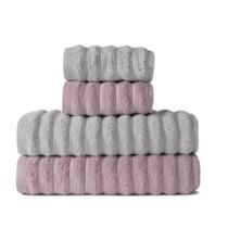 Jogo com 4 Toalhas Wave Premium 450gm Algodão 2 Banhão e 2 Rosto