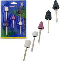 Jogo com 5 pontas montadas 1/8'' na cartela