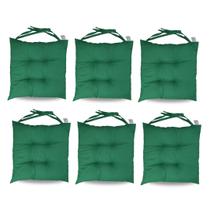 Jogo Com 6 Assento Para Cadeira Futon 40x40cm Liso