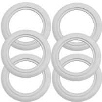Jogo Com 6, Banda Faixa Branca Para Lambreta Vespa Pneu Aro 8