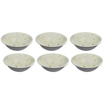 Jogo com 6 Bowls Cerâmica Heart / Butterfly 15x5cm Jogo com 6 Bowls Cerâmica Heart / Butterfly 15x5cm