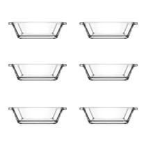 Jogo Com 6 Bowls Mere Retangular Em Vidro 142 Ml Dynasty Jogo Com 6 Bowls Mere Retangular Em Vidro 142 Ml Dynasty