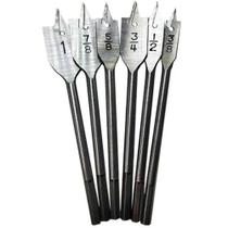 Jogo com 6 Brocas Chatas para Madeira - 04665 - TITANIUM