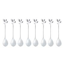 Jogo Com 6 Colheres Leaves 12cm Para Chá Aço Inox Wolff