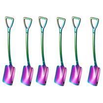 Jogo Com 6 Colheres Para Chá e Sobremesas Em Forma de Pá Inox Furtacor Jogo Com 6 Colheres Para Chá e Sobremesas Em Forma de Pá Inox Furtacor