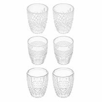 Jogo Com 6 Copos 6,8cm Para Shot 65ml Vidro Temperado Lyor