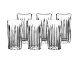 Jogo Com 6 Copos Alto de Vidro Egeu Hauskraft 390ml