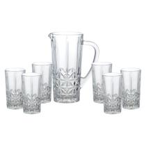 Jogo Com 6 Copos Altos 270ml E 1 Jarra 1l Vidro Stella 25824 Bon Gourmet