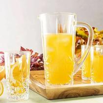 Jogo com 6 Copos altos com 270ml e 1 Jarra 1litro Vidro Stella Wolff