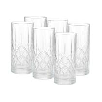 Jogo com 6 Copos Altos de Vidro Noblesse - DUMIAT Jogo com 6 Copos Altos de Vidro Noblesse - DUMIAT