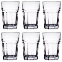 Jogo com 6 Copos Altos Vidro Espesso 415ml Casa Blanca Fullfit