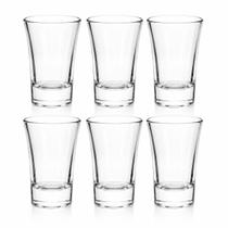 Jogo Com 6 Copos Baixos 45ml Para Shot Vidro Wincy Jogo Com 6 Copos Baixos 45ml Para Shot Vidro Wincy