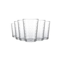 Jogo Com 6 Copos De Vidro 265ml Batuque Nadir Figueiredo