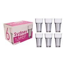 Jogo Com 6 Copos de Vidro Sydney 360ml - MONALIZA