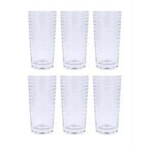 Jogo com 6 copos de vidro tower 250ml - class home