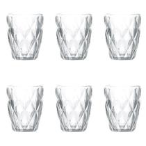 Jogo com 6 Copos de Vidro Transparente Design Clássico e Resistente