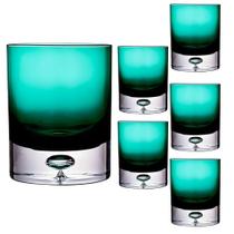 Jogo com 6 Copos de Vidro Verde 300ml