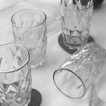 Jogo Com 6 Copos Diamond Transparente 350ml