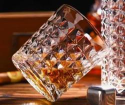 Jogo com 6 copos Whisky 273ml - Vintage Bebidas Drinks - Diamonds