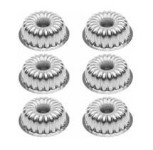 Jogo Com 6 Peças Forma Mini Bolo Torta Suíça Nº2 (9x4cm)