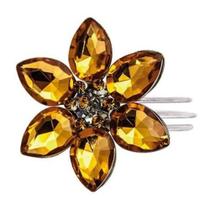 Jogo com 6 Porta Guardanapos Argola Flor Holanda Ambar