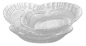 Jogo com 6 Pratos Fundos de Vidro Crystal Wheaton