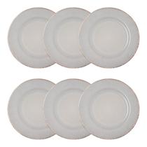 Jogo Com 6 Pratos Para Sobremesa De Cerâmica Linear 20cm Bolos Sorvete Petit Gateau Brownei Jogo Com 6 Pratos Para Sobremesa De Cerâmica Linear 20cm Bolos Sorvete Petit Gateau Brownei