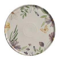 Jogo com 6 Pratos Raso Basic Bloom 25cm Porto Brasil