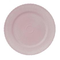 Jogo com 6 Sousplat Onix Rosa de Plastico 33 cm - Lyor