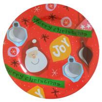 Jogo Com 6 Sousplats / Pratos 31cm Natalinos Merry Christmas Saldão