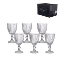 Jogo com 6 tacas ag/vinho melina 320ml - hauskraft