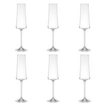 Jogo com 6 Taças Bohemia para Espumante Cristal Xtra 210ml Jogo com 6 Taças Bohemia para Espumante Cristal Xtra 210ml
