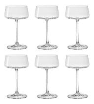Jogo com 6 Taças de Cristal Para Cocktail 220 ml Xtra Bohemia Jogo com 6 Taças de Cristal Para Cocktail 220 ml Xtra Bohemia