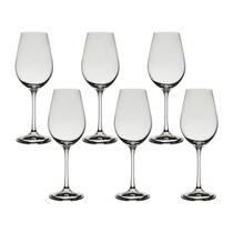 Jogo com 6 Taças de Cristal Para Vinho Branco 250 ml Helena Bohemia